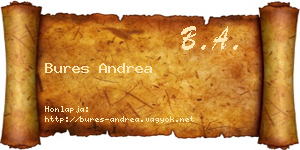Bures Andrea névjegykártya